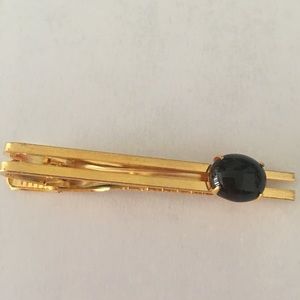 Vintage Genuine Onyx Tie Pin